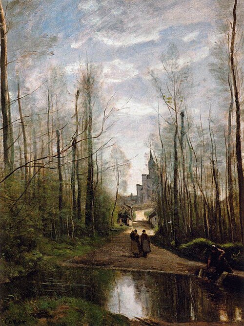 The Church in Marissel, 1866, Jean-Baptiste Camille Corot