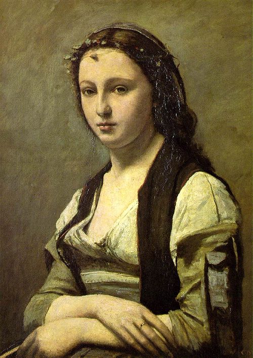 The Woman with a Pearl, 1868, Jean-Baptiste Camille Corot