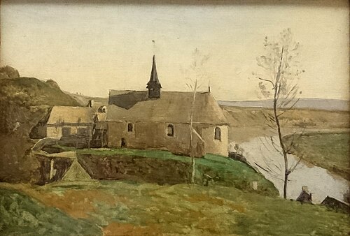 L'Église de Rolleboise, près de Mantes, 1852, Jean-Baptiste Camille Corot