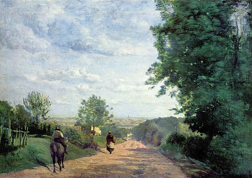 The road from Sèvres to Paris, 1855, Jean-Baptiste Camille Corot