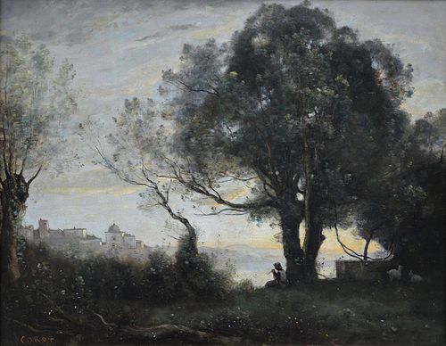 Souvenir de Castel Gandolfo, 1865, Jean-Baptiste Camille Corot