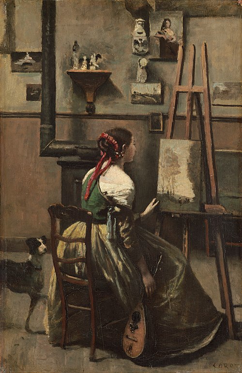 L'Atelier de l'artiste, 1868, Jean-Baptiste Camille Corot