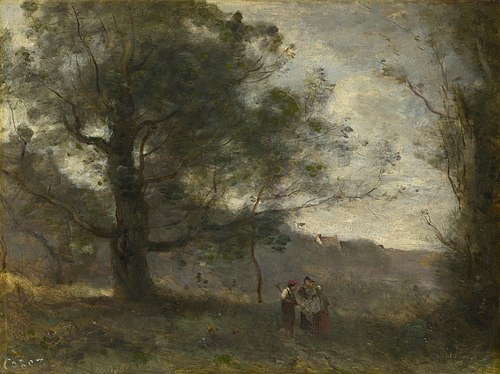Le Chêne dans la vallée, 1871, Jean-Baptiste Camille Corot