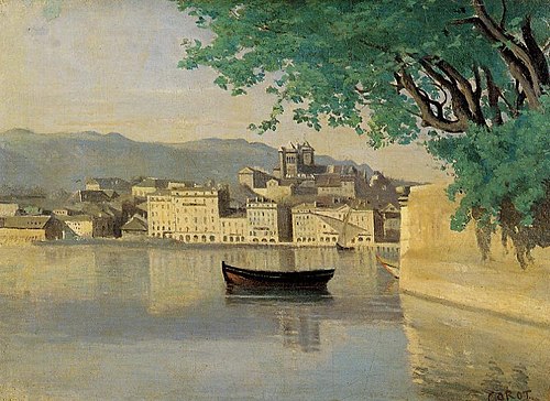 Genève, vue d’une partie de la ville, 1834, Jean-Baptiste Camille Corot