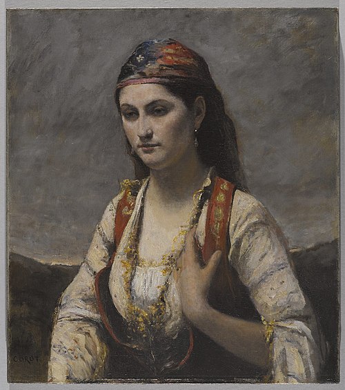 The Young Woman of Albano (L'Albanaise), 1872, Jean-Baptiste Camille Corot