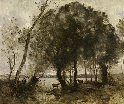 Le Lac, 1861, Jean-Baptiste Camille Corot