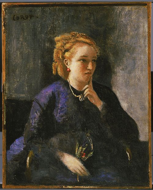 Portrait de femme, 1870, Jean-Baptiste Camille Corot