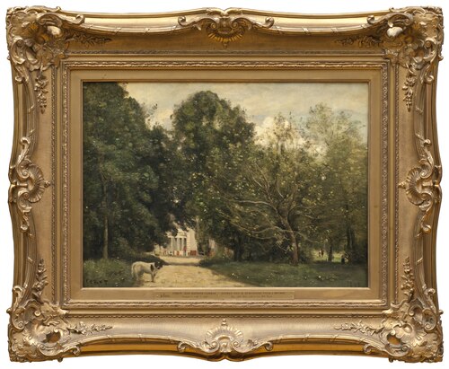 The Entrance to M. Dubuisson's Villa at Brunoy, 1868, Jean-Baptiste Camille Corot