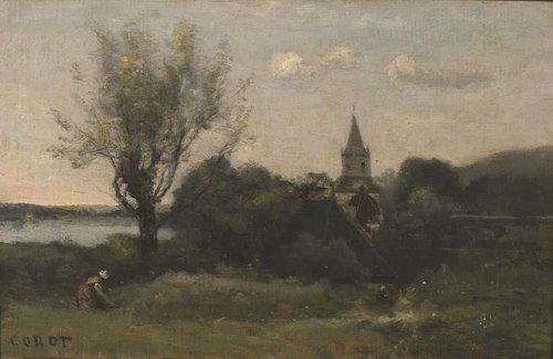 Ennery near Auvers, 1865, Jean-Baptiste Camille Corot