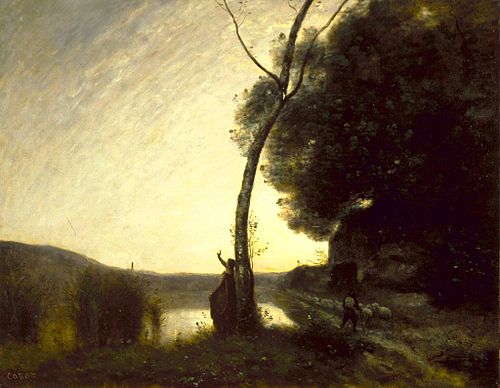 The Evening Star, 1864, Jean-Baptiste Camille Corot