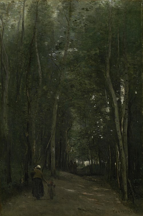 A Path in Saint-Cloud, 1862, Jean-Baptiste Camille Corot