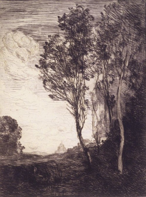 ''Souvenir of Italy'', 1866, Jean-Baptiste Camille Corot