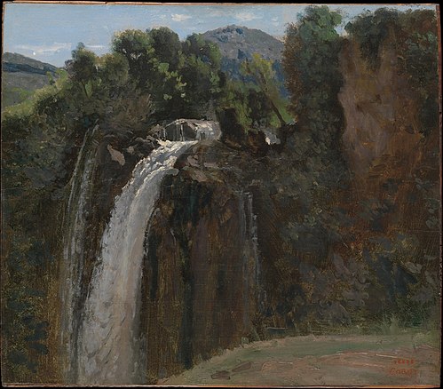 Waterfall at Terni, 1826, Jean-Baptiste Camille Corot