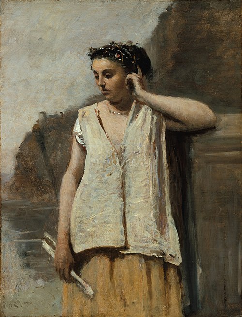 The Muse: History, 1865, Jean-Baptiste Camille Corot