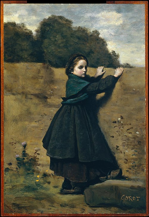 The Curious Little Girl, 1860, Jean-Baptiste Camille Corot