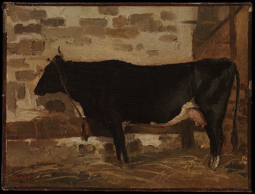 Cow in a Barn, 1838, Jean-Baptiste Camille Corot