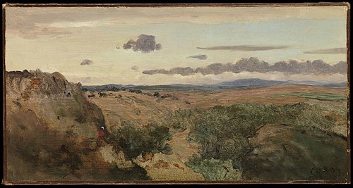 Mountainous Landscape, 1845, Jean-Baptiste Camille Corot