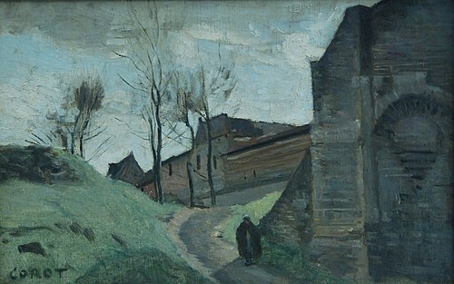 Les remparts d'Arras. Porte Saint-Michel, 1871, Jean-Baptiste Camille Corot