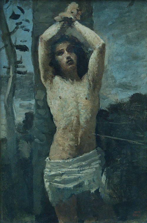 Saint Sebastian, 1850, Jean-Baptiste Camille Corot