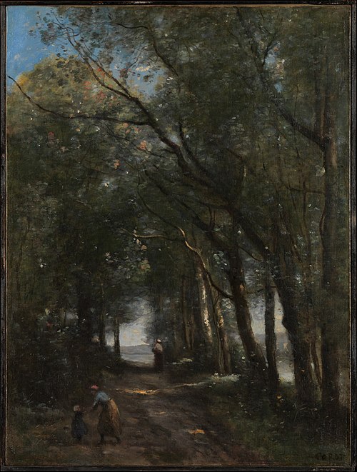 A Lane through the Trees, 1870, Jean-Baptiste Camille Corot