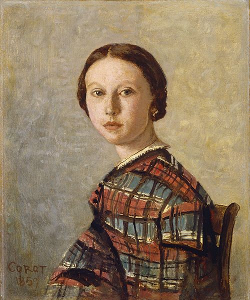 Portrait of a Young Girl, , Jean-Baptiste Camille Corot