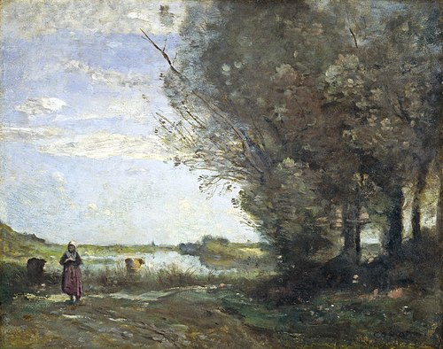 River View, 1870, Jean-Baptiste Camille Corot