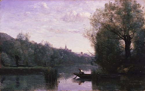 Berge de la Somme à Picquigny, 1865, Jean-Baptiste Camille Corot