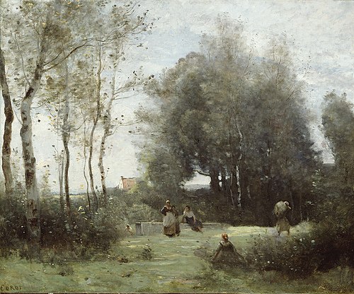 Arleux-Palluel, The Bridge of Trysts, 1871, Jean-Baptiste Camille Corot