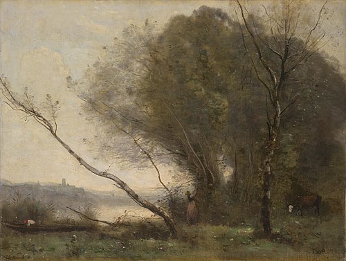The bent tree, 1857, Jean-Baptiste Camille Corot