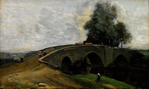 Le Vieux Pont, , Jean-Baptiste Camille Corot