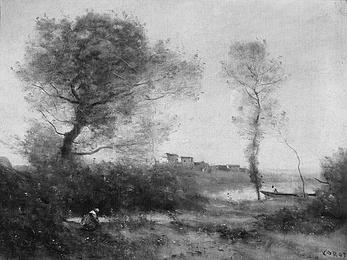 Souvenir of the Banks of the Saône, 1870, Jean-Baptiste Camille Corot