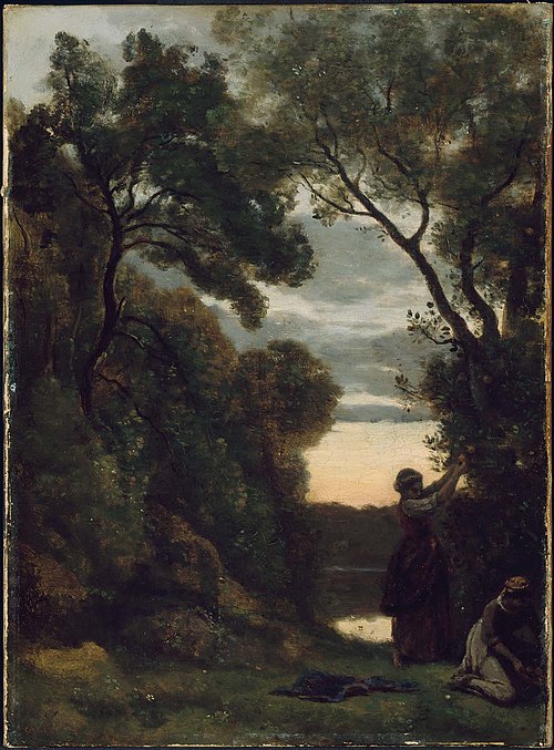 Twilight, , Jean-Baptiste Camille Corot