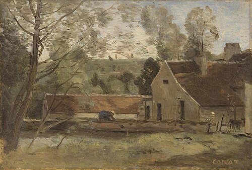 Château Thierry, 1860, Jean-Baptiste Camille Corot