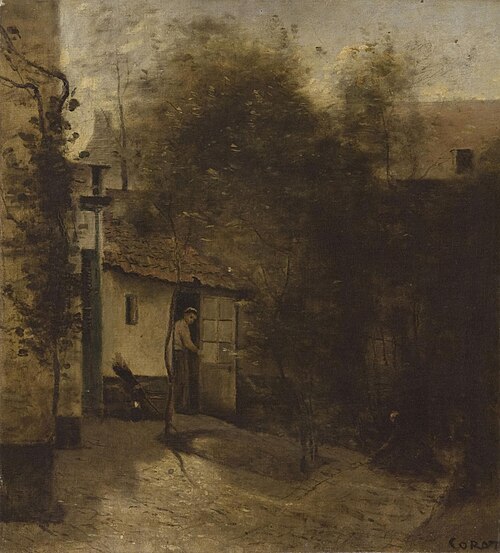 Douai, the House of Alfred Robaut, 1871, Jean-Baptiste Camille Corot