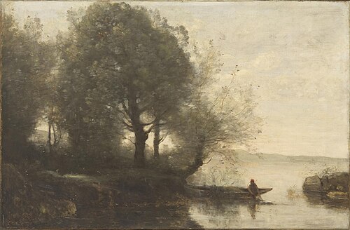 Fisherman, 1867, Jean-Baptiste Camille Corot