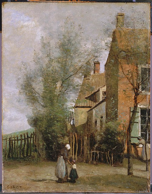 House in the Village of Saint-Martin, near Boulogne-sur-Mer, 1860, Jean-Baptiste Camille Corot