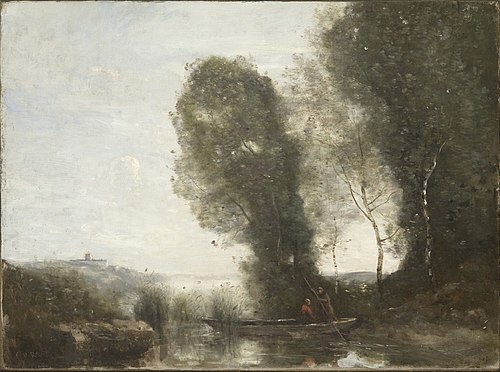 The Ferry, 1868, Jean-Baptiste Camille Corot