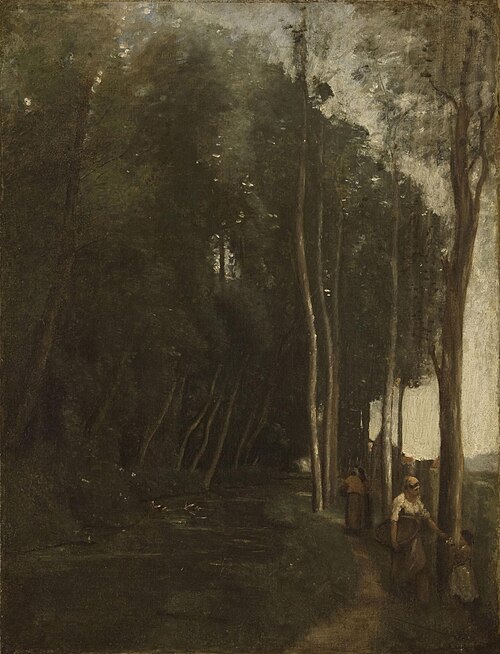 Under Trees, Marcoussy, , Jean-Baptiste Camille Corot