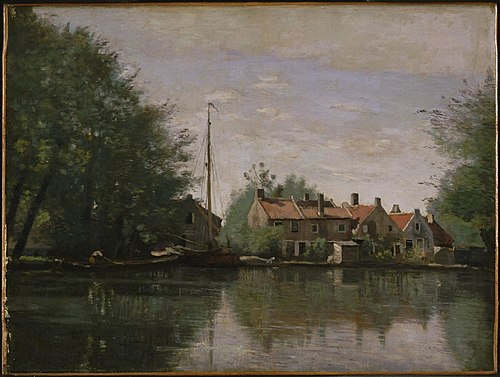View in Holland, 1854, Jean-Baptiste Camille Corot