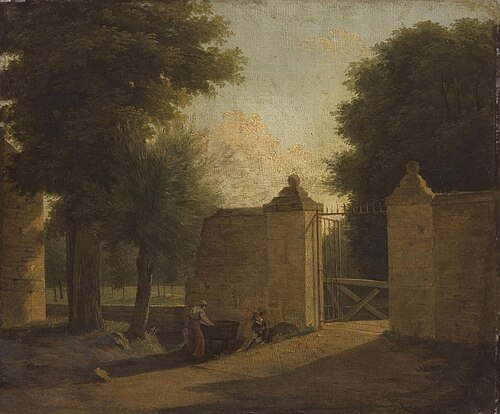 Village Lane and Gateway, , Jean-Baptiste Camille Corot