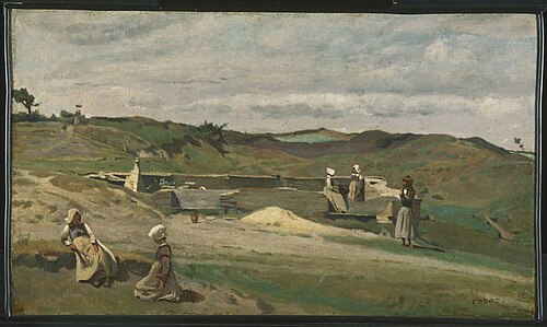Wall, Côtes-du-Nord, Brittany, 1855, Jean-Baptiste Camille Corot