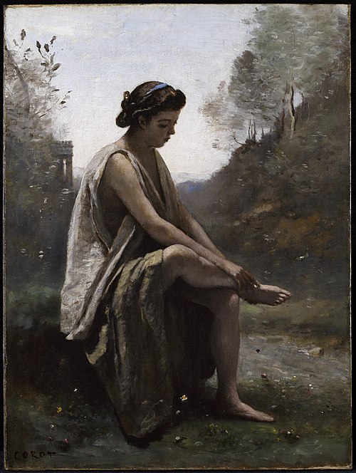 The Wounded Eurydice, 1869, Jean-Baptiste Camille Corot