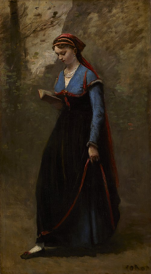 The Reader, 1868, Jean-Baptiste Camille Corot