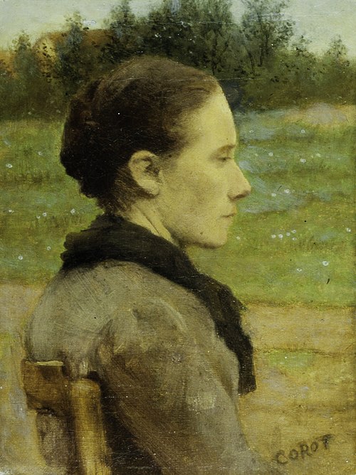 Portrait of a Woman, 1850, Jean-Baptiste Camille Corot