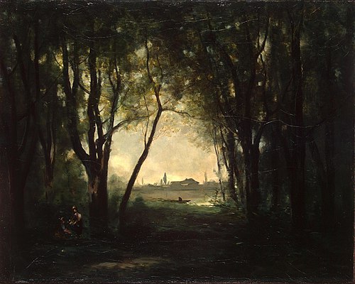 Landscape with a Lake, 1870, Jean-Baptiste Camille Corot