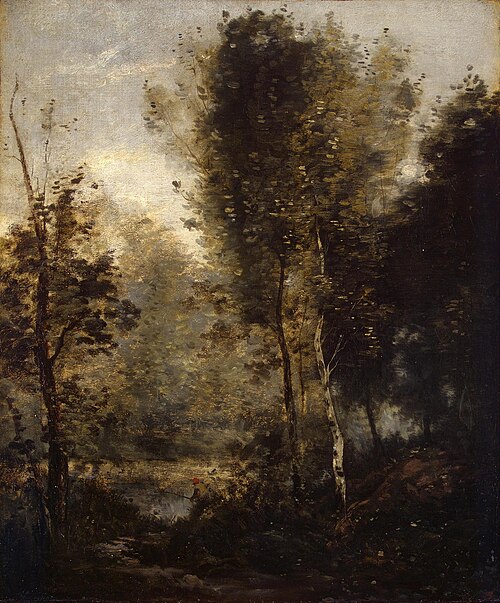Pool in the Wood, 1867, Jean-Baptiste Camille Corot