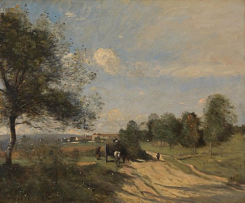 The Wagon, 1874, Jean-Baptiste Camille Corot