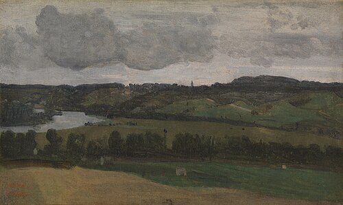 The Seine near Rouen, 1832, Jean-Baptiste Camille Corot