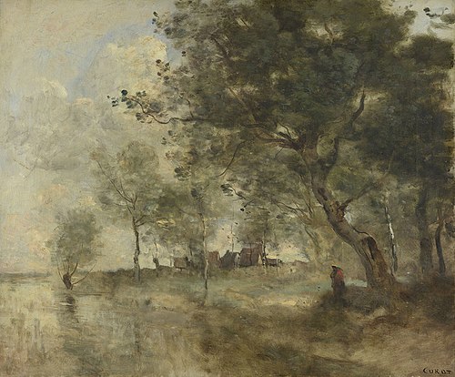 A Flood, 1872, Jean-Baptiste Camille Corot