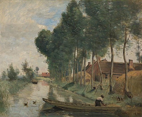Landscape at Arleux-du-Nord, 1871, Jean-Baptiste Camille Corot